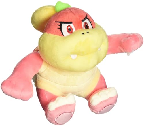 Little Buddy USA Super Mario All Star Collection Bun Bun/Pom Pom Stuffed Plush, Pink, Multicolor, 6"" l x 4.5"" w x 6.5"" h (1452) by Little Buddy - Used condition - US$12.13