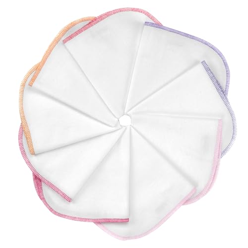 MAKIAN Molton Baby Waschlappen Set mit Schlaufe - 9 Stück Moltontücher...
