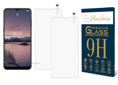 Image of GlassVerse 9H Tempered Glass For Nokia G21 (Pack Of 2) with Free Installation Kit Full screen Coverage - 6.5 inch