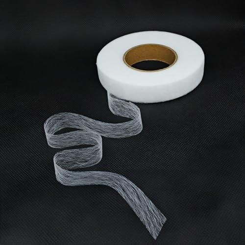 TANSAR Nastro con orlo termoadesivo, 64 m x 2 cm, per la riparazione di tessuti, tende, pantaloni, vestiti, jeans