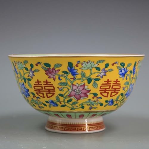 Cuenco de porcelana china Famille de 11,4 cm regalo de lujo 3