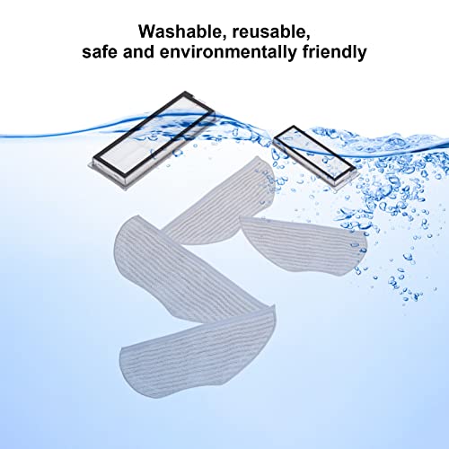 Vacuum Cleaner Filter Set, Reusable Sweeper Mop Cloth Vacuum Cleaner Accessories for 360 X95 X90