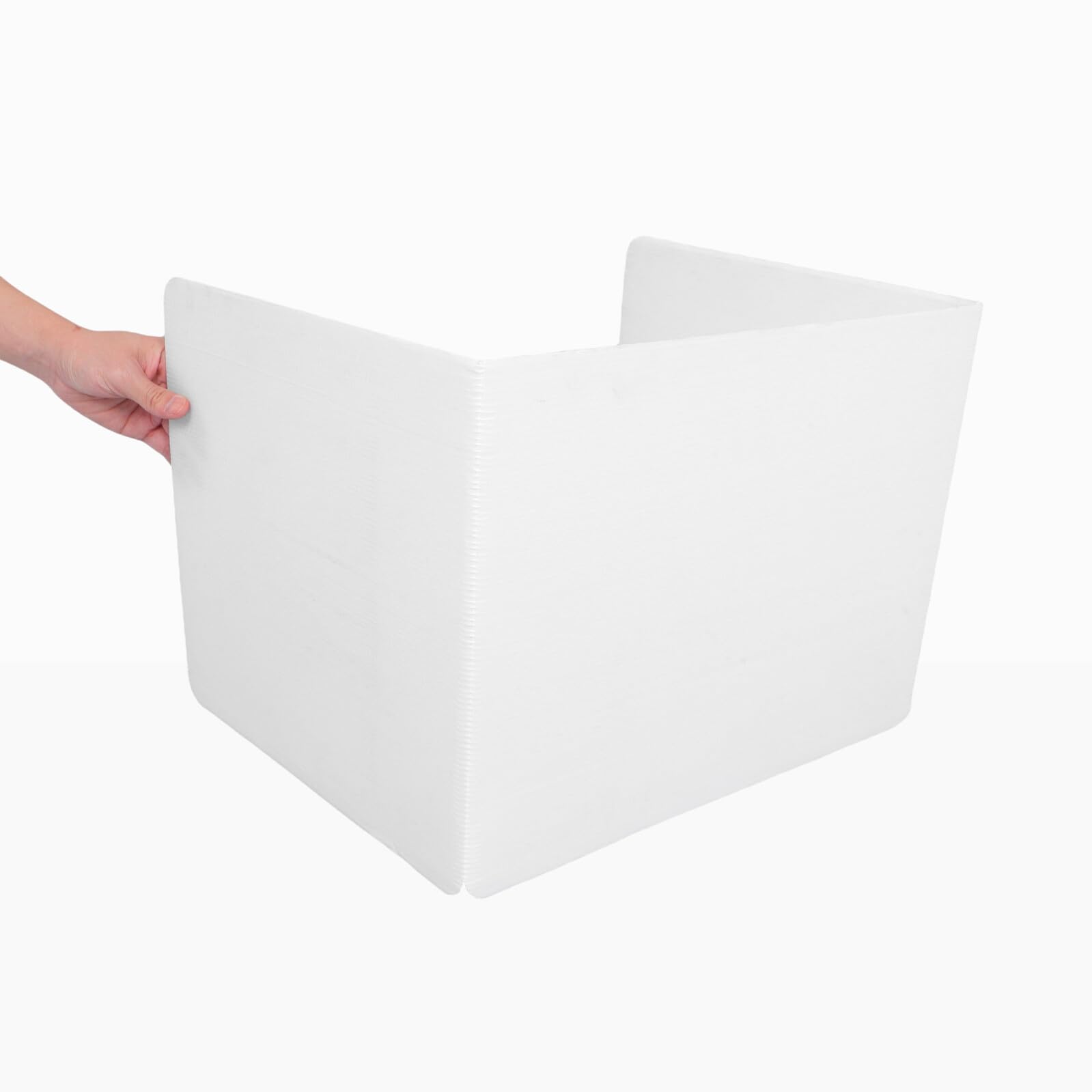 KALLORY 4 Pezzi Divisori per Scrivania da Ufficio in Plastica Set da 4, Pannelli Divisori per Privacy in Aula e Postazioni di Studio, Modulari e Resistenti per Ambienti Scolastici e