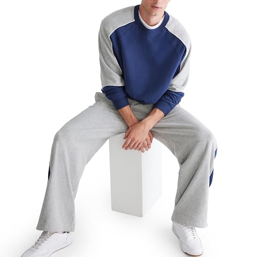 AEROPOSTALE Men's Piping Colorblock Crew Sweatshirt4