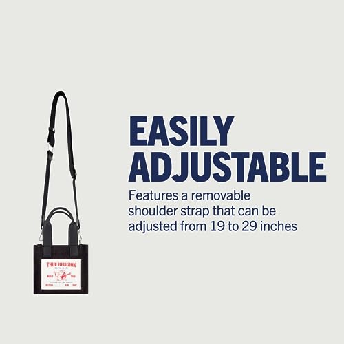Image of True Religion Tote Bag, Women's Mini Travel Shoulder Bag with Adjustable Strap