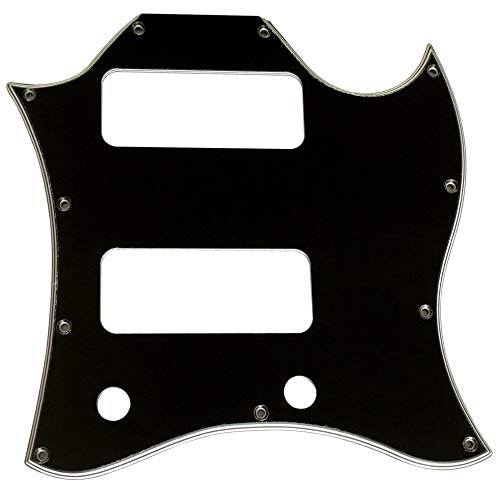 JX^M^[sbNK[h Fits US Gibson SG P90 Route Without Pickup Mounting Holes Style Guitar Pickguard (5vCubN)