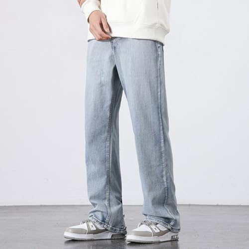 Jeans Pants Trousers Denim Men's Loose Classic High Street Rascal Handsome Spring and Autumn4