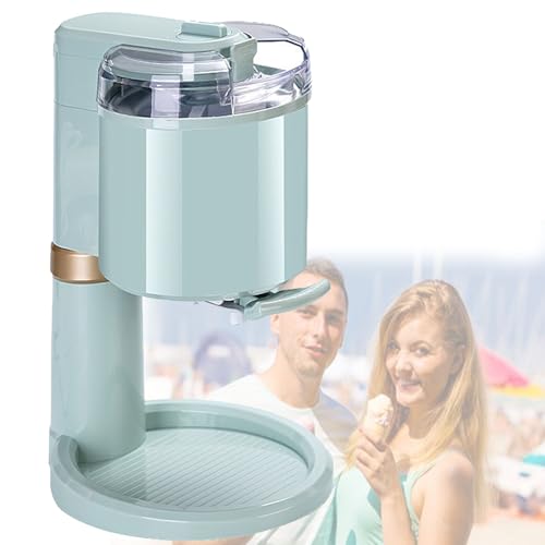 OzcNykt Gelatiera Soft Serve, Gelatiera Domestica Compatta, con Macchina per Il Ghiaccio Incorporata nel Congelatore, per Gelati, Miscele, Frullati, Sorbetti.