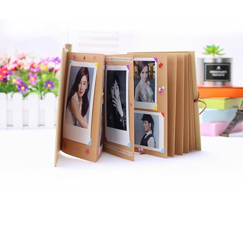 Álbum de fotos plegable, estilo pegamento, hecho a mano y DIY (5,9 x 8,3 pulgadas) miniatura 4