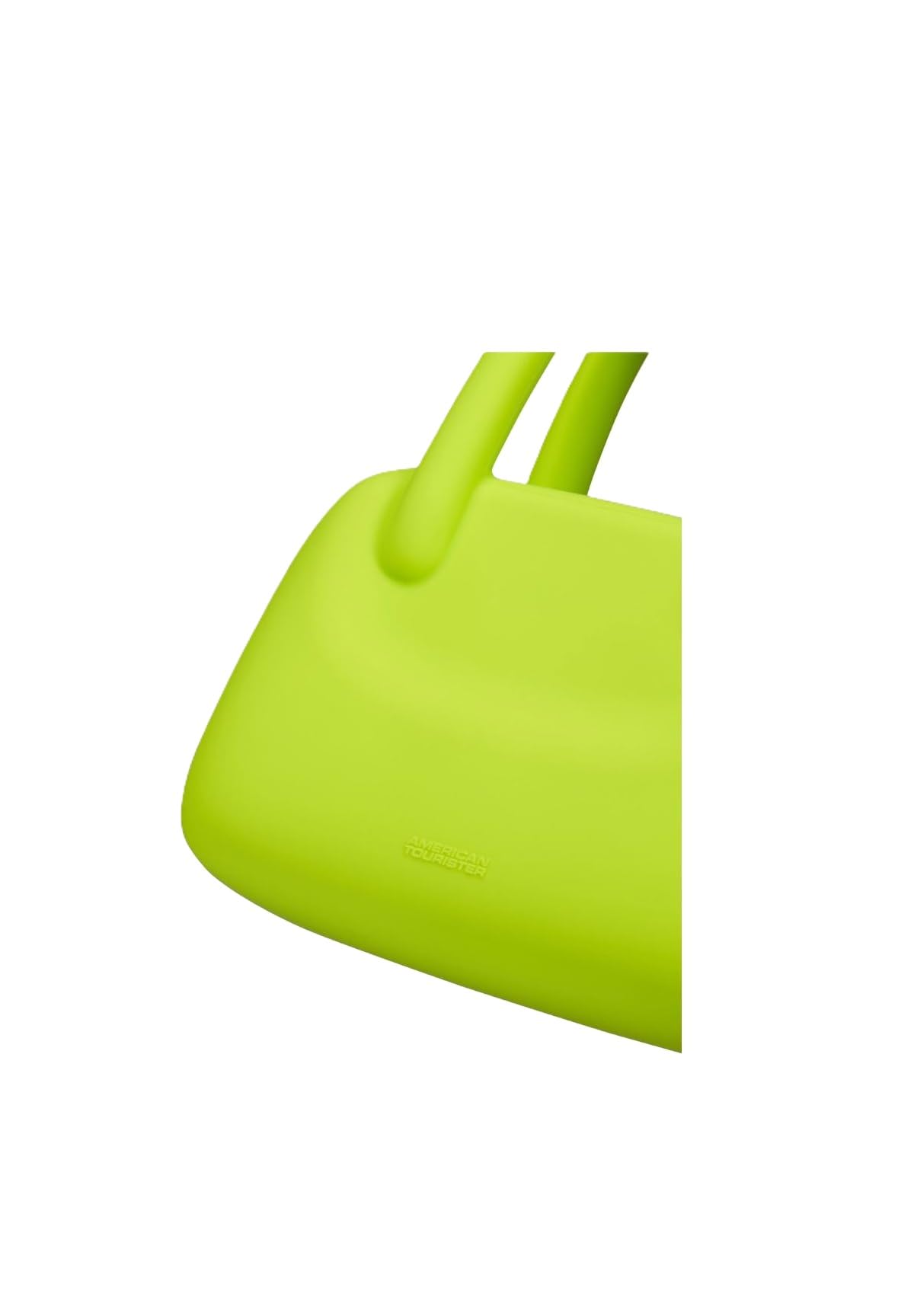 American Tourister Jellypop Borsa a Mano Mini in Silicone, Verde Lime, 24x20x10 cm, Tracolla Rimovibile, Chiusura a Cerniera