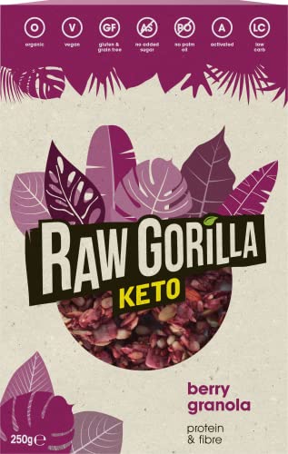 Raw Gorilla Granola keto con frambuesa 250 g Cover