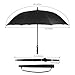 urophylla Golf Umbrella Windproof Large Rain Umbrella, Auto Open Oversize 62 Inch Black Stick Umbrella 8 Ribs Umbrella for Men and Women