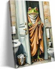 Funny Frog Bathroom Wall Art
