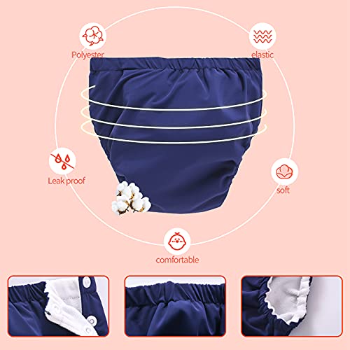 Iijnuhb 1Pack 2 Pack Baby Reusable Swim Diapers,Washable Pants For 0-3 Years Toddlers Boys Girls Swimming Lesson Shower Gifts (Navyblue 12-18 Months) #TOP2