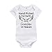 Amberetech Newborn Infant Baby Romper Outfit with Hand Picked for Earth by My Grandma in Heaven Printing Baby Boys Girls Bodysuit Cotton Short Sleeve T-Shirt Jumpsuit Clothes (White, 0-3 Months)