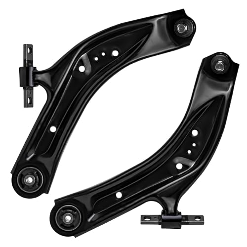 Image of Detroit Axle - 8pc Front End Suspension Kit for 2014-2019 Nissan Rogue Sport Qashqai, 2 Lower Control Arms with Ball Joint 4 Inner Outer Tie Rods 2 Boots 2015 2016 2017 2018 Replacement