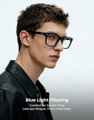 Image of TIJN Premium Blue Light Blocking Glasses for Women Men Computer Gaming Use