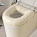 JISADER Toilet Seat Riser Easy to Clean Reusable Flexible Raised Toilet Seat Cushion Adds 3 Inches for Handicap Disabled Elderly, Beige