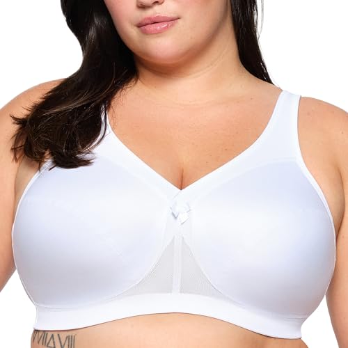 Glamorise Magiclift Active Support Bra Wirefree #1005, Reggiseno Donna, Bianco, 7J