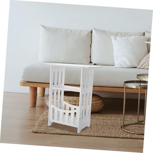 Mesa pequeña de PVC-madera Alipis para organizar espacios pequeños 8