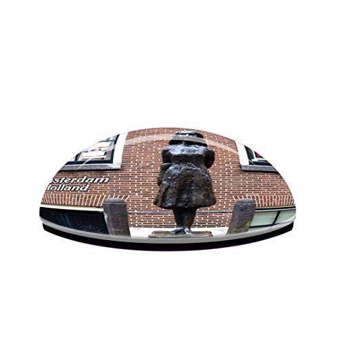 Imán decorativo 3D cristal Holland Anne Frank Amsterdam miniatura 3