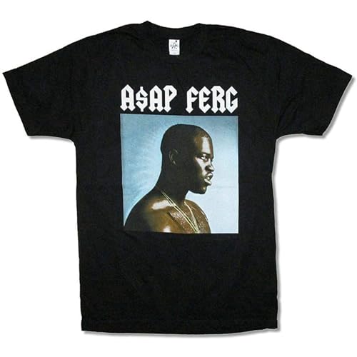 Photo de bulei A$AP FERG Bootleg Trap New ASAP Mob Merch Unisex 100% Cotton Short-Sleeve T-Shirts Black XXXL