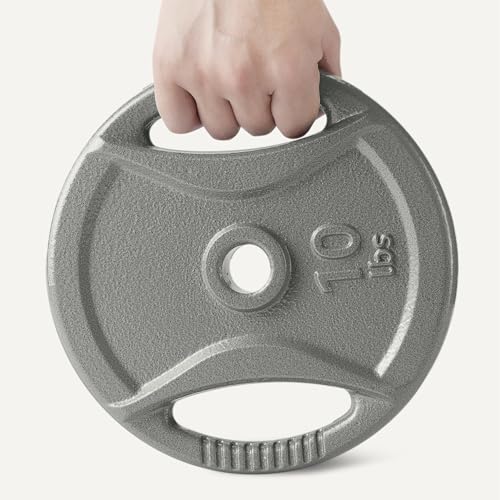 Amazon Basics 1-Inch Cast Iron Grip Weight Plates - Image 4