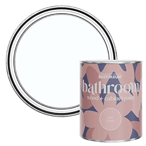 Rust-Oleum Light Blue Moisture Resistant Bathroom Wood and Cabinet Paint in Matt Finish - ICECAP 750ML