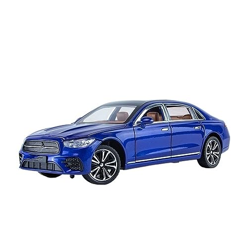 Voiture Miniature Benz E300L 1:24 en Métal Moulé sous Pression - Modèle Bleu de Collection Classique