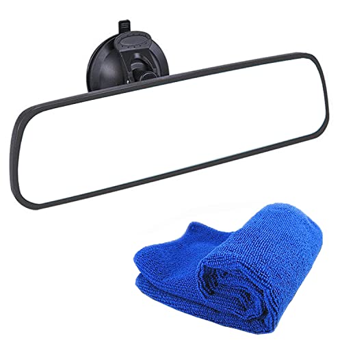 Heart Horse Rétroviseur Intérieur Voiture, Rétroviseur conduite accompagnée avec chiffon de nettoyage en microfibre universel pour voiture camion Suv (9,6 in)