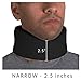 OTC Cervical Collar, Soft Contour Foam, Neck Support Brace, Black Narrow 2.5