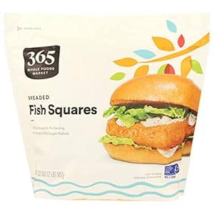 365 by Whole Foods Market, Fish Fillet Breaded Square Wild Frozen MSC, 32 Ounce