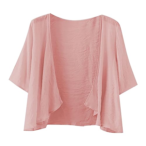 Chiffon Cardigan Women's Summer Short Sleeve Bolero Jacket Women's Festive White Jacket Breathable Transition Jacket Elegant Leisure Jacket Sporty Thin Running Jacket Large Sizes Cycling Jacket / Chiffon Cardigan Women's Summer Short Sleeve Bolero Jacket Women's Festive White Jacket Breathable Transition Jacket Elegant Leisure Jacket Sporty Thin Running Jacket Large Sizes Cycling Jacket /