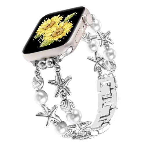 Bracelet vintage en perles pour Apple Watch l'élégance rétro d'un bijou bohème