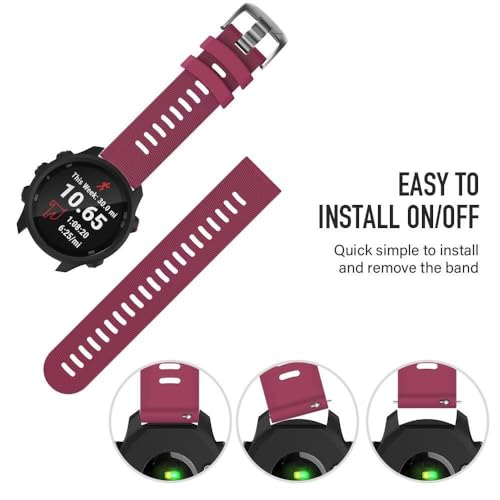 Bracelet Forerunner 55 flexible en silicone imperméable 20 mm - 5