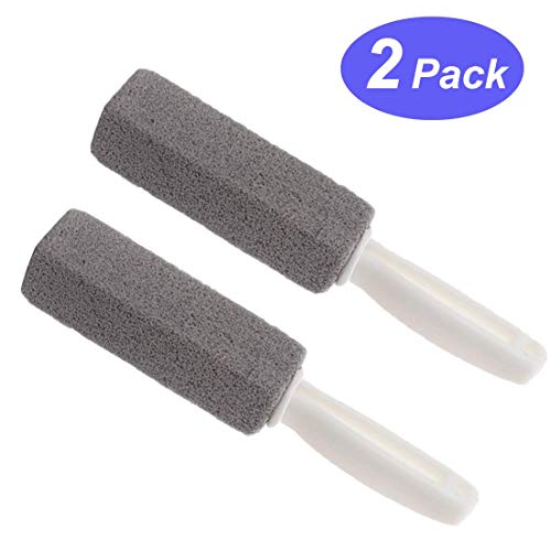 MARYTON Toilet Bowl Pumice Cleaning Stone with Handle - Stains and Hard Water