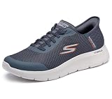 Skechers Go Walk Flex Hands Up Hands Free Slip-in, Grigio, 44 EU