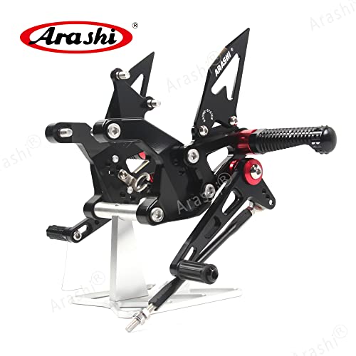 Arashi (Version 2.0) Rearsets For Kawasaki Z900 Zr900 2020-2022 Motorcycle Accessories Adjustable Footrests Foot Peg Rear Sets Z Zr 900 Black 2021 #TOP4