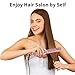 DORISILK Bling Hair Straightener, 2 in 1 Flat Iron Hair Straightener Curler for All Hairstyle Hair Iron with Nano-Titanium Plate 30s Fast Heating 5 Adjustable Temperatures Max 470°F (Rose Gold)