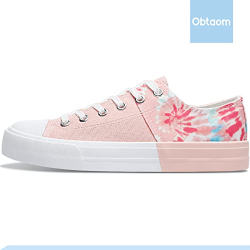 Image of Obtaom Unisex Canvas Shoes Low Top Fashion Sneakers Slip on Walking Shoe