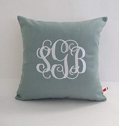 monogram nursery pillow