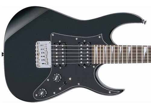 Ibanez GRGM21GB-BKN Mikro Guitare électrique avec housse Taille S Noir - Les Beatles, Paul McCartney, John Lennon, RIngo Starr, George Harrison Ibanez GRGM21GB-BKN Mikro Guitare électrique avec housse Taille S Noir – Image 4