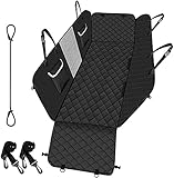 【Einfach zu installieren und zu reinigen】 Binden Sie die Schnalle einfach an die Kopfstütze des Fahrzeugs und setzen Sie sie dann in den Sitzhalter ein. Einfach reinigen Sie die Autodecke mit einem feuchten Tuch oder Staubsauger oder waschen den Kofferraumschutz mit Maschinen.