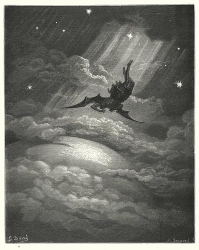 Pintura al óleo clásica de Gustave Doré Paradise Lost para pared