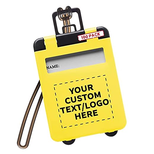 Custom Mini Luggage Tags - 100 Pack