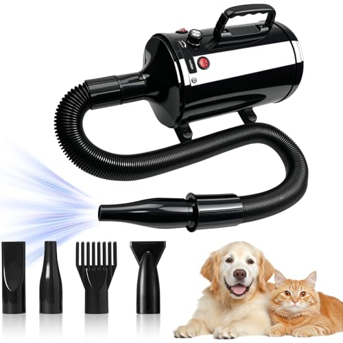 3800W Dog Hair Dryer - Professional 3800W High-Power Pet Blaster ...