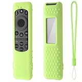 Hi Color Silicone Cover for Samsung TM2560E Solarcell Remote 2025 Compatible with TM2360E BN59-01432A Samsung TV Remote Soft Anti-Slip Light Weight Silicone Case Sleeve (Glow Green)
