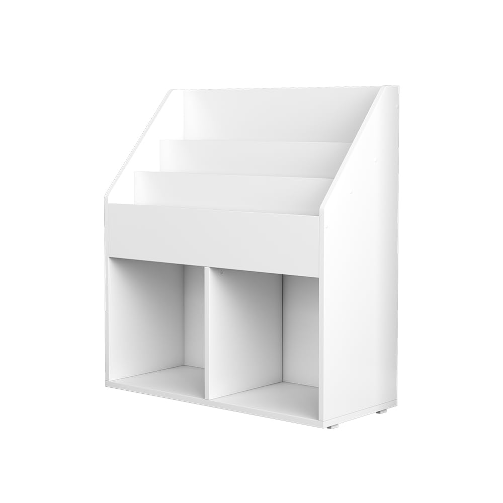 Vicco Conny Kinderregal – 3 Ablagen, Weiß, 72x79x31 cm