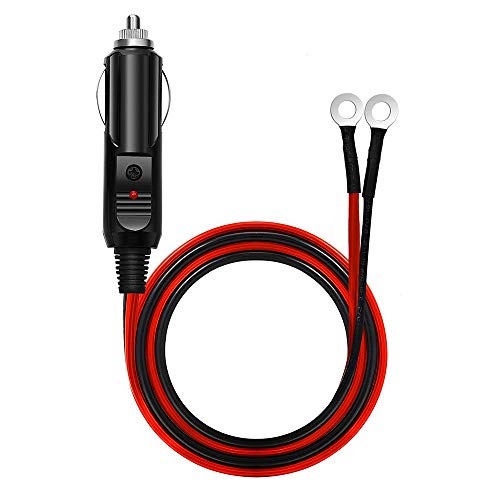 Digit.Tail Câble d’Extension pour Allume Cigare, [3,6m - Fusible 15A 250V] Rallonge de Homme Lead Cable pour 220V Transformateur Convertisseurs électriques, 12V 24V Réfrigérateur/TV/Aspirateur Cover