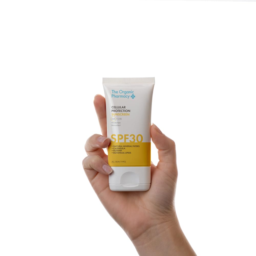 The Organic Pharmacy Cellular Protection Sunscreen SPF 30, 40ml, Broad Spectrum Protection, Moisturise - Image 3